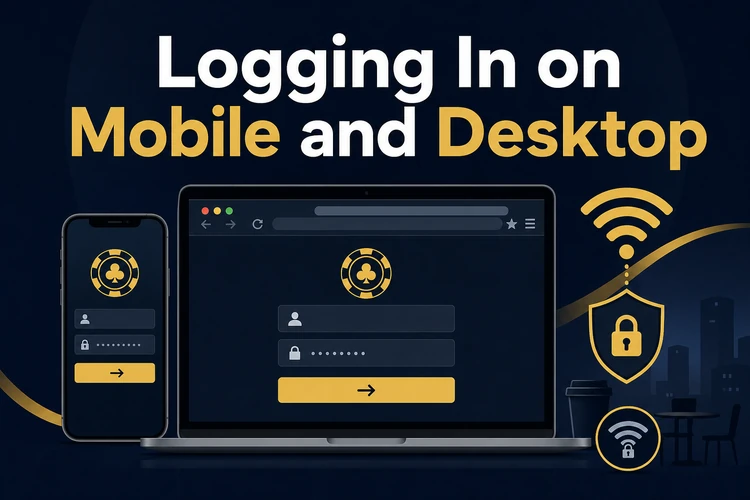 Logging In on Mobile and Desktop